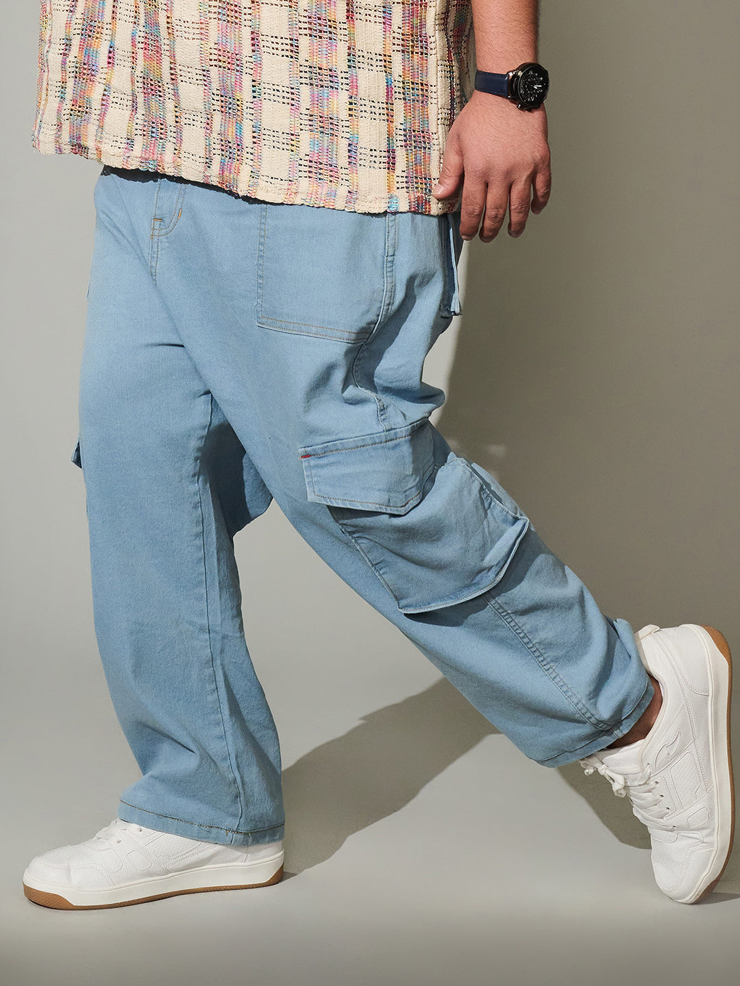 Utility Cargo Denim Jeans