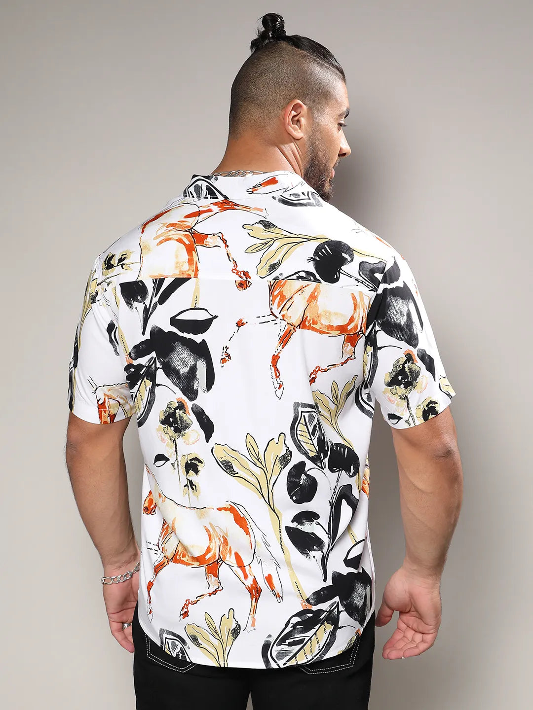 Brown & Black Foliage Horse Shirt