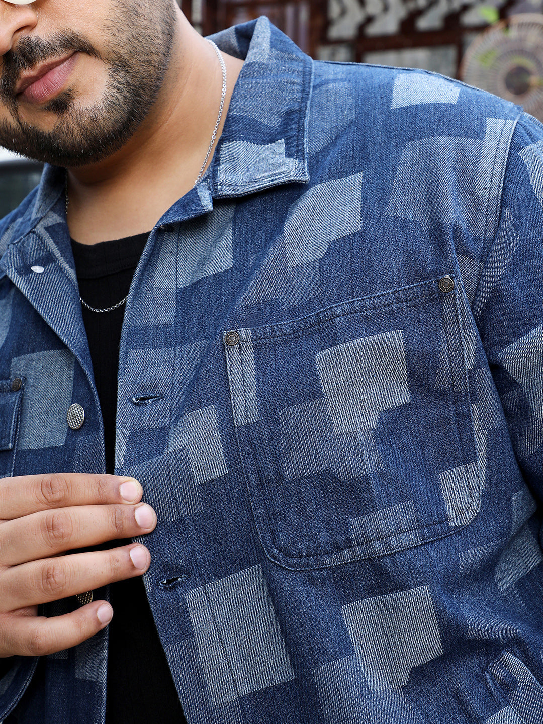 Block Denim Jacket