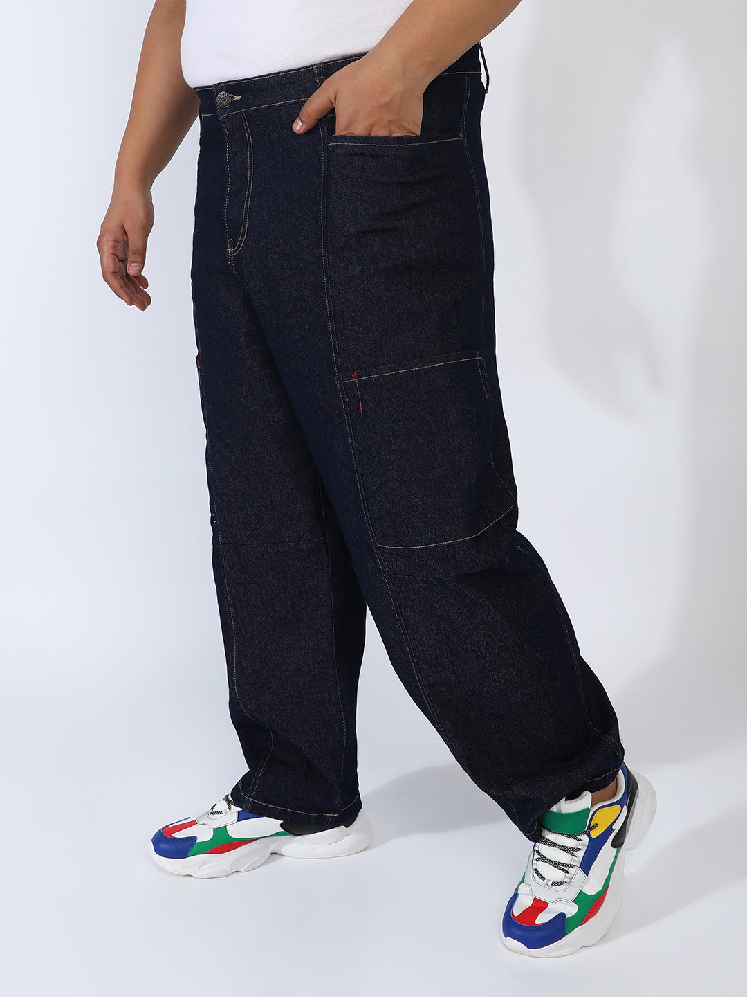 Baggy Cargo Denim Jeans