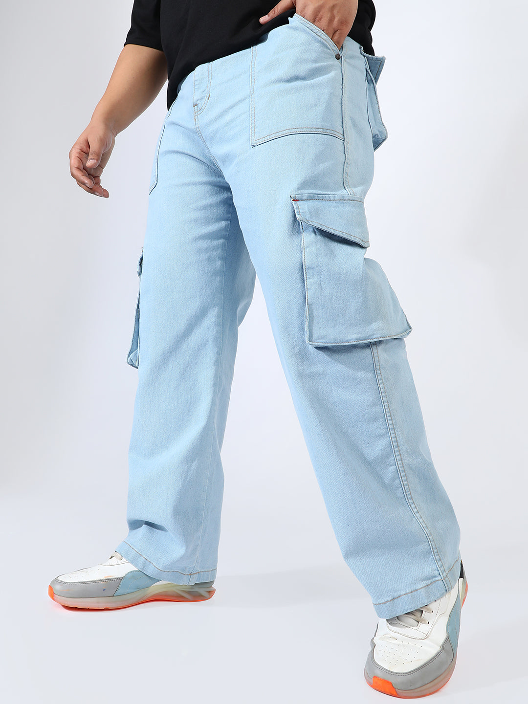 Utility Cargo Denim Jeans