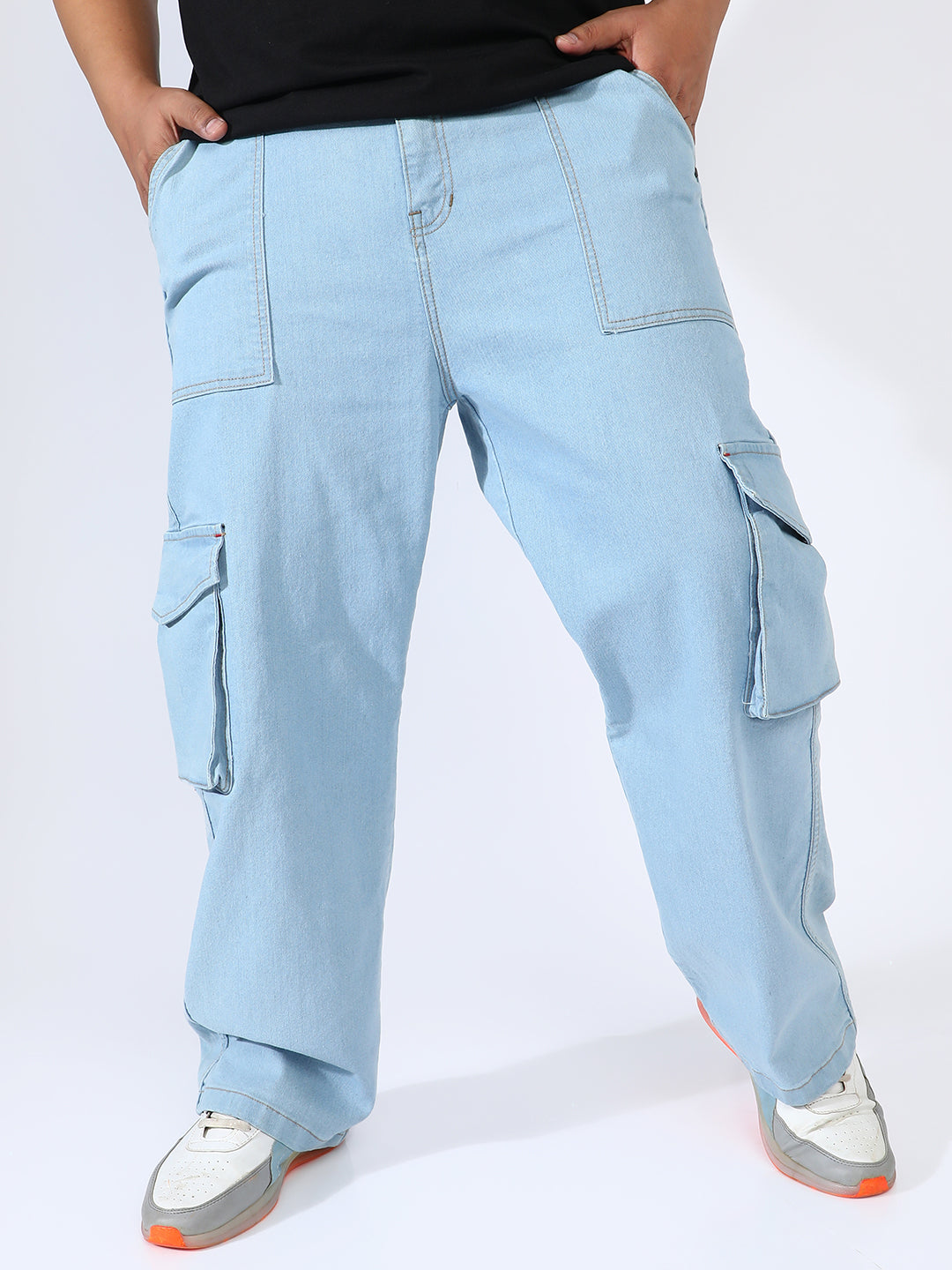 Utility Cargo Denim Jeans