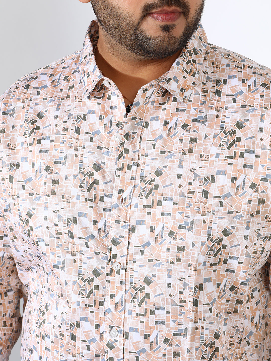 Abstract Cotton Shirt