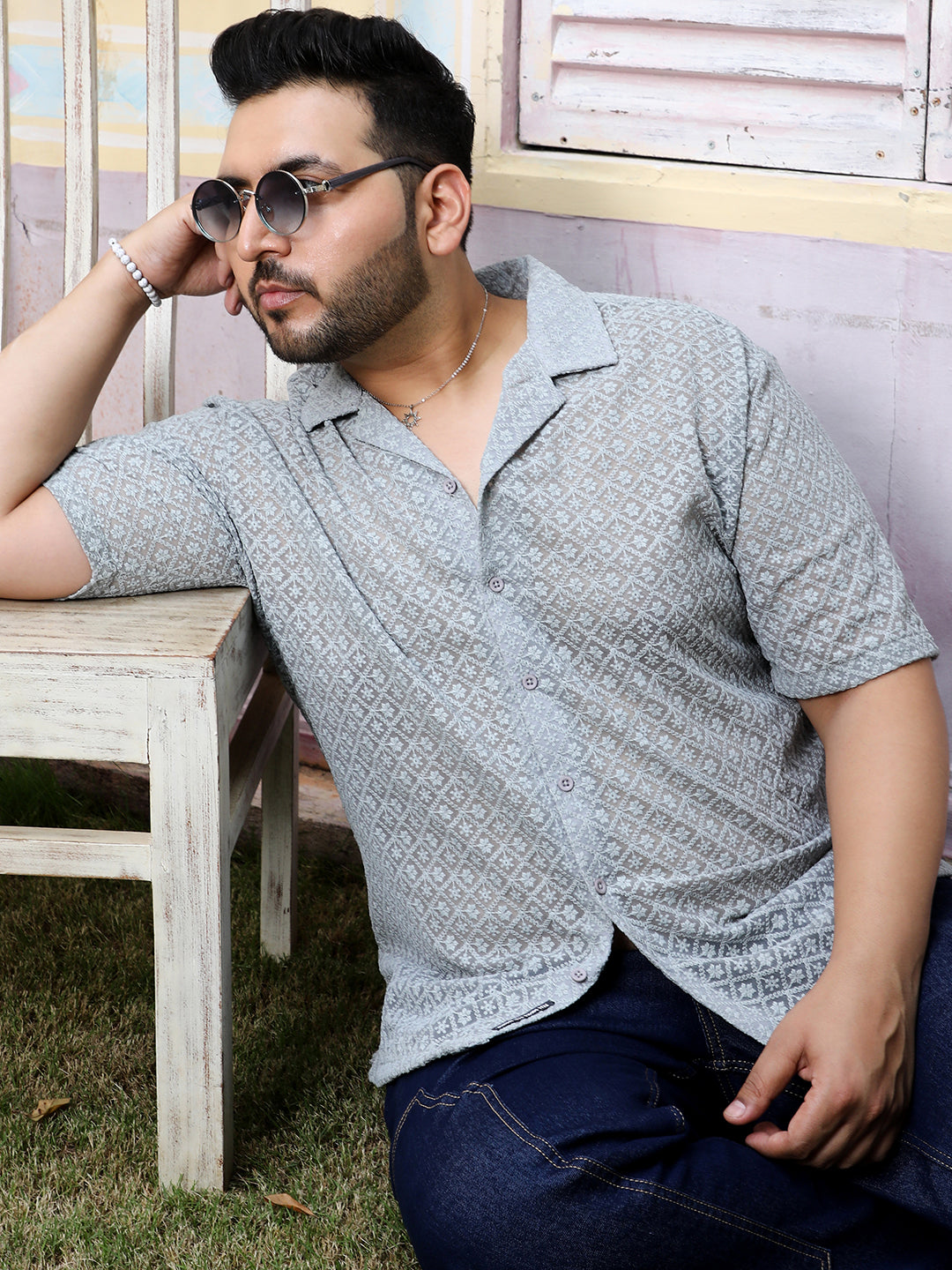 Floral Embroidered Shirt