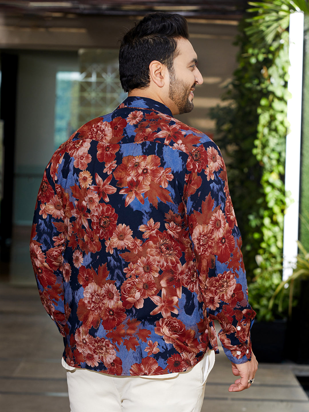 Floral Overlap Shirt