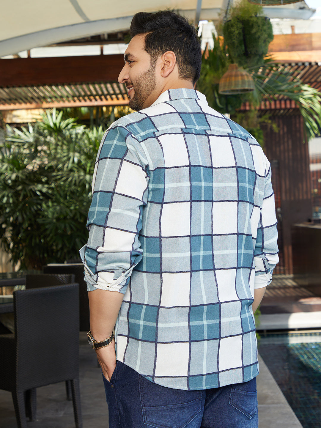 Overlaping Check Shirt