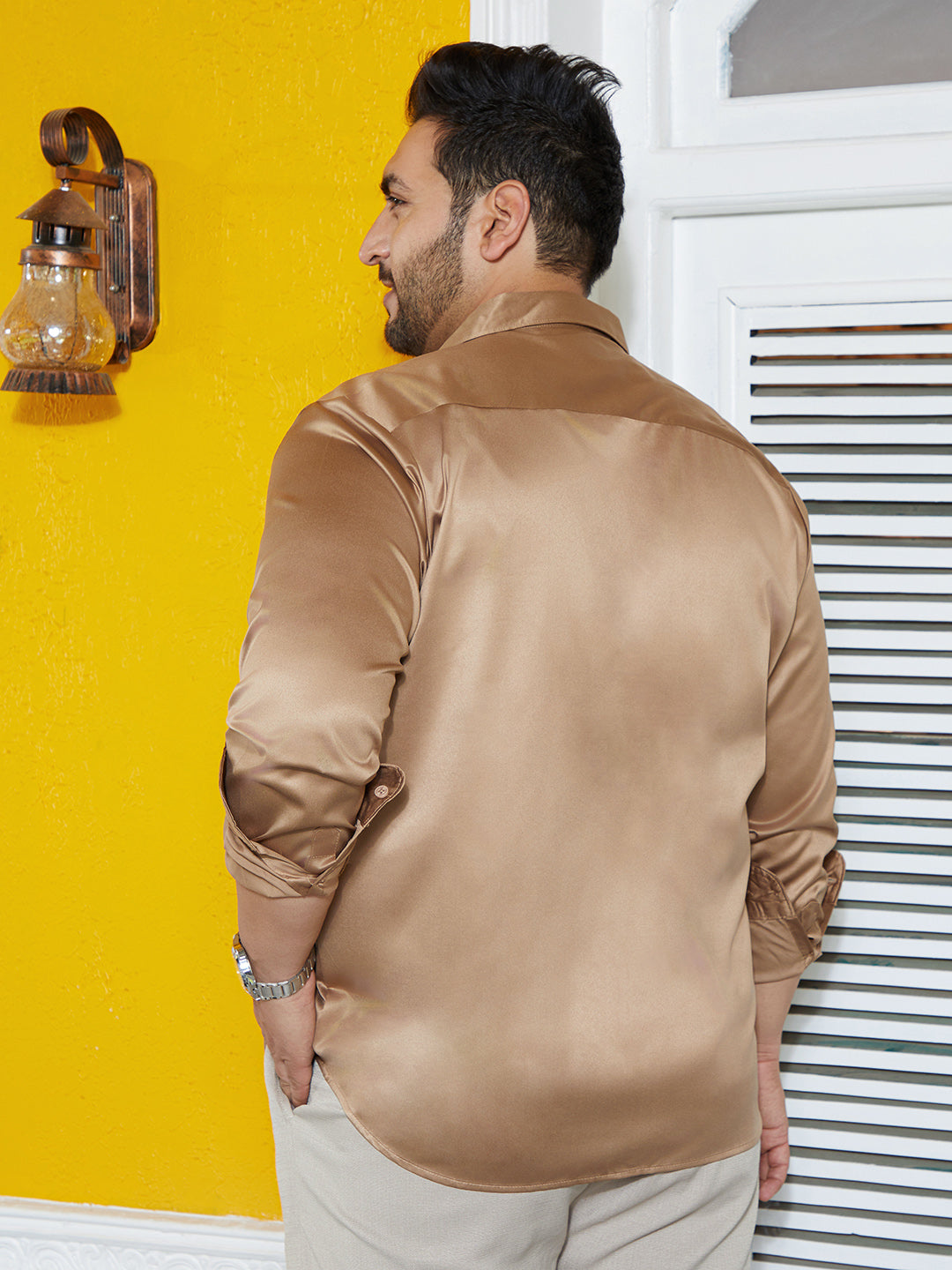 Solid Satin Shirt