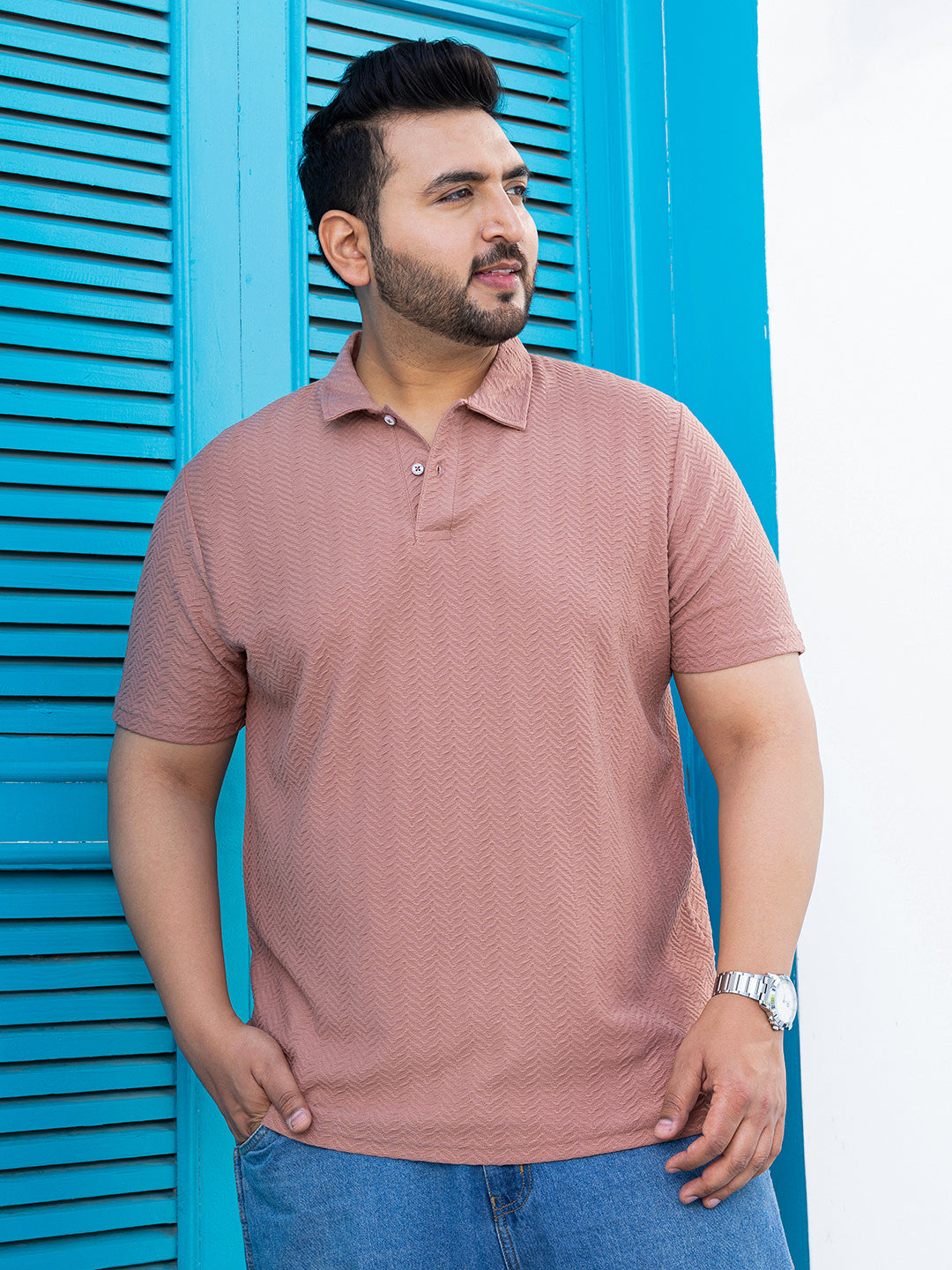 Chevron Polo T-Shirt