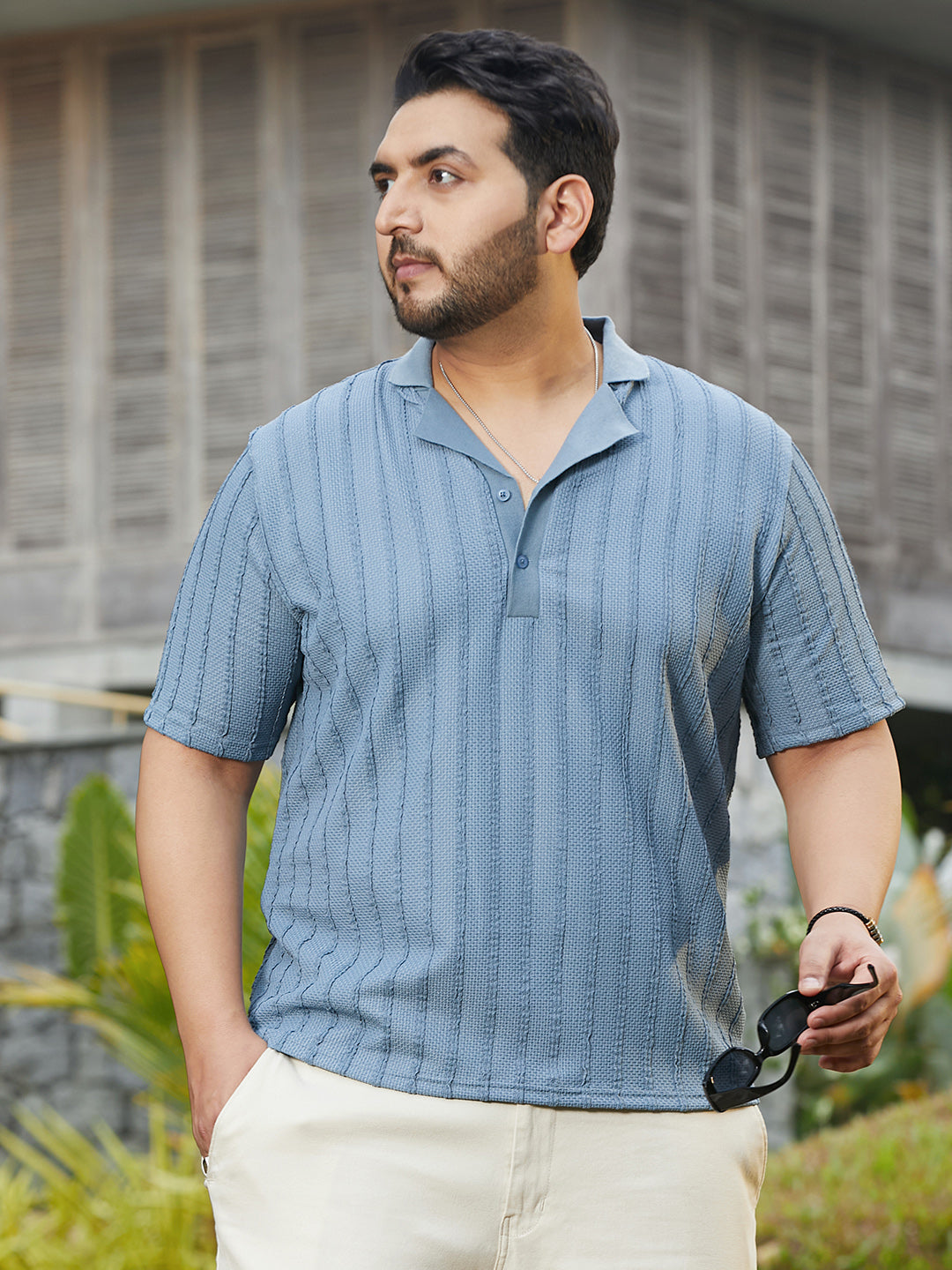 Wicker-Tactile Polo T-Shirt