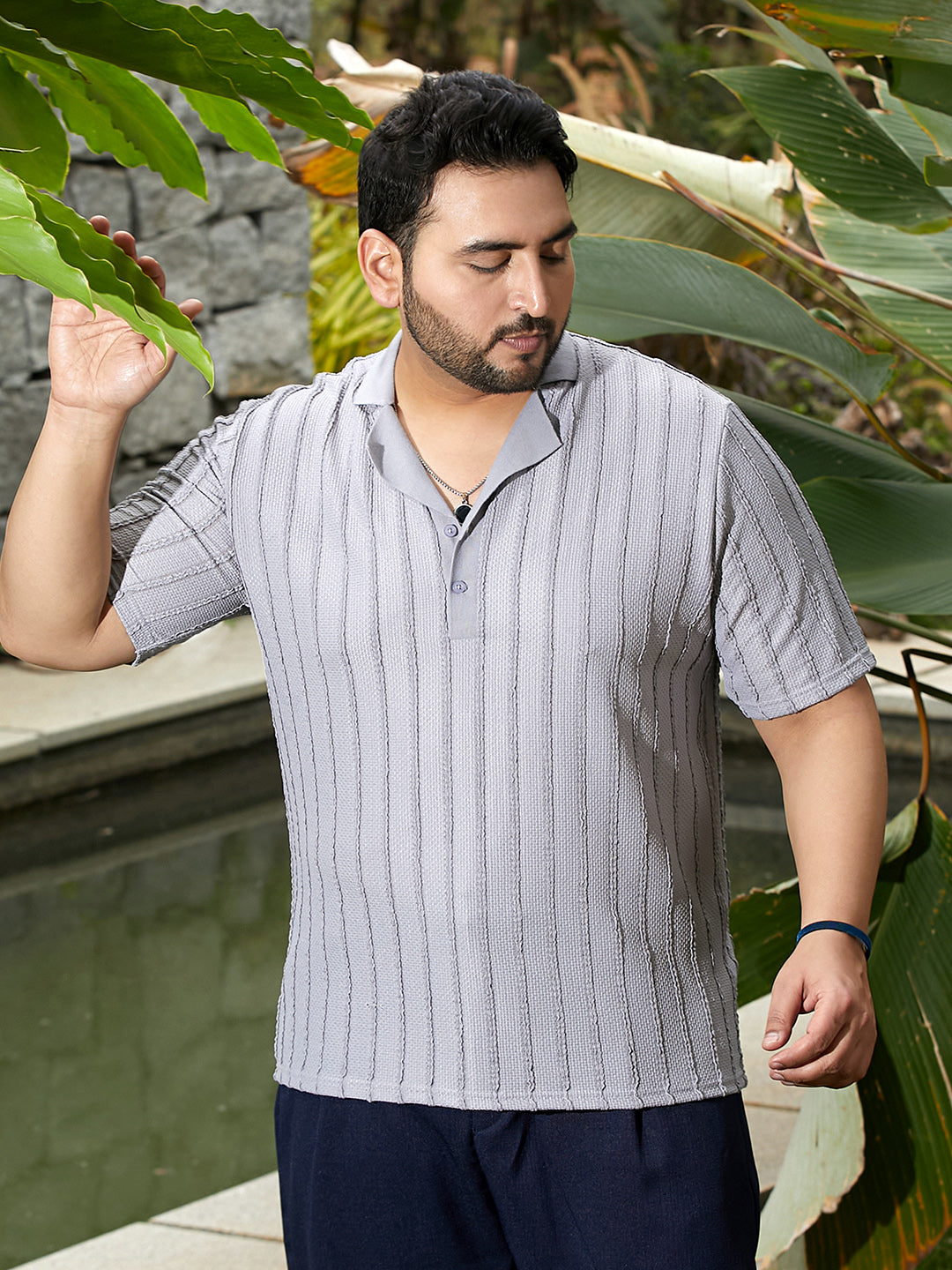 Wicker-Tactile Polo T-Shirt