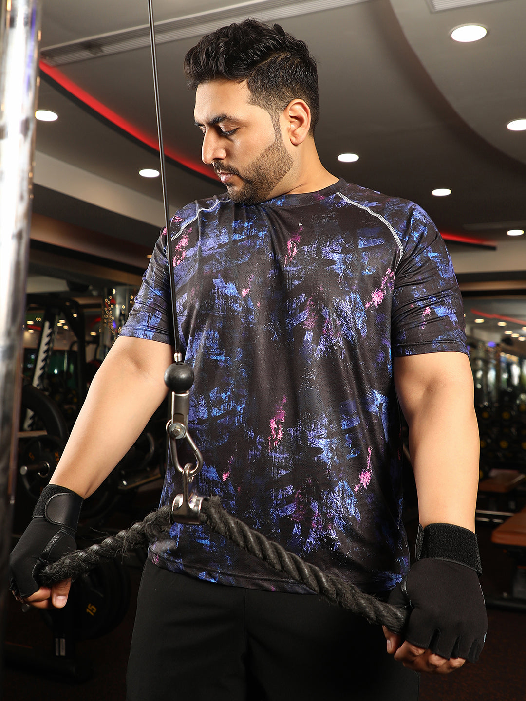 Abstract Activewear T-Shirt