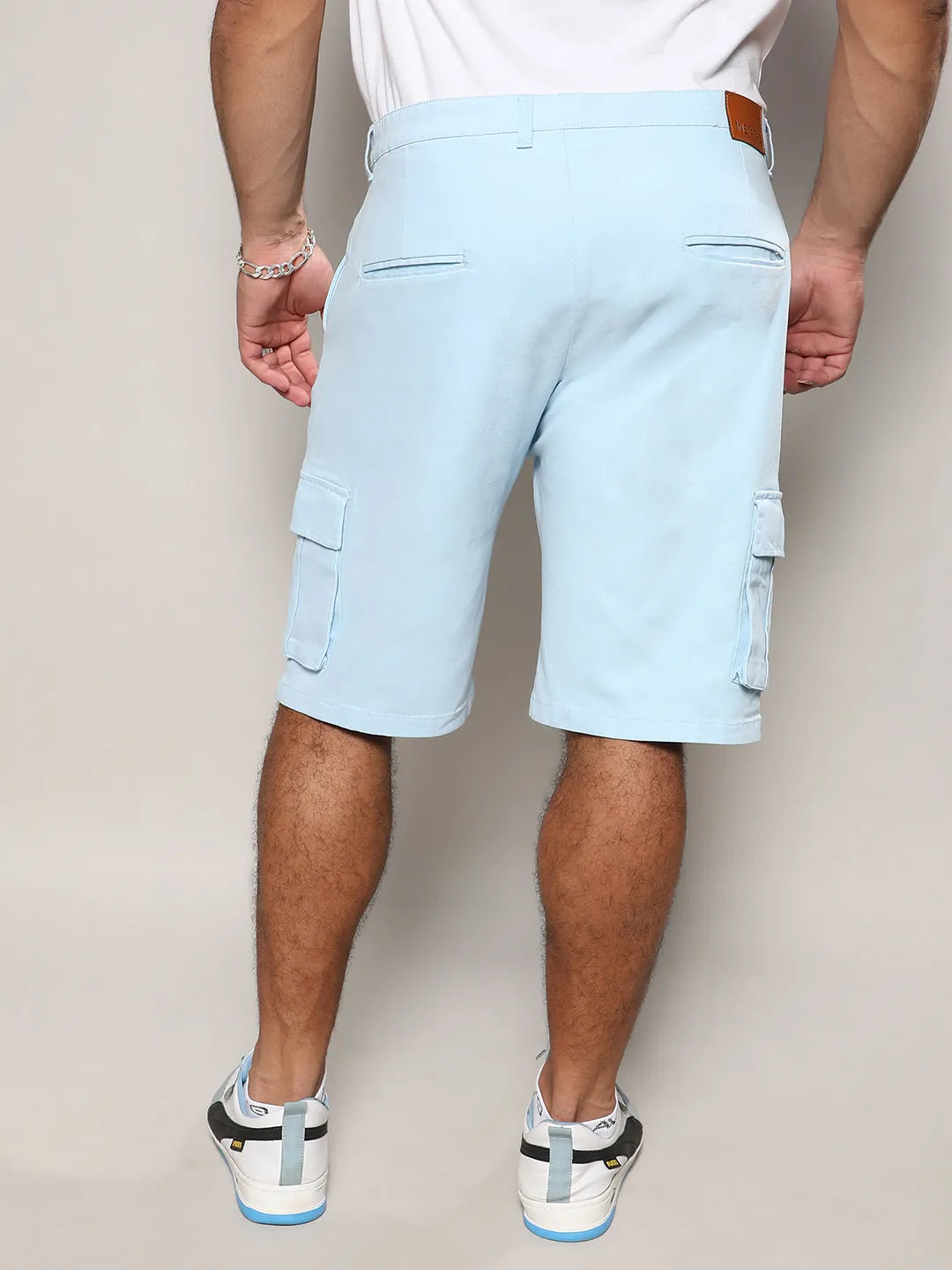 Light Blue Cargo Shorts