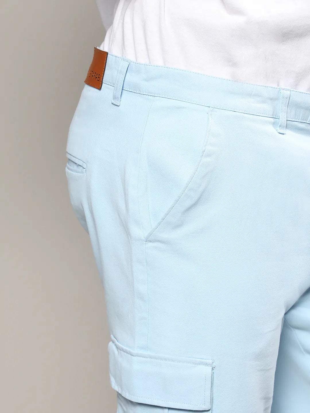 Light Blue Cargo Shorts