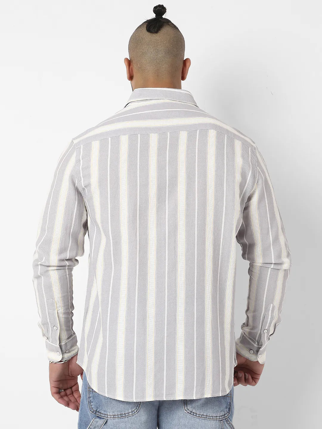 Light Grey Shadow Striped Shirt