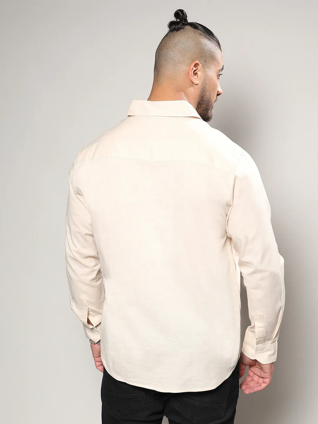 Solid Full Sleeve Casual Shirt