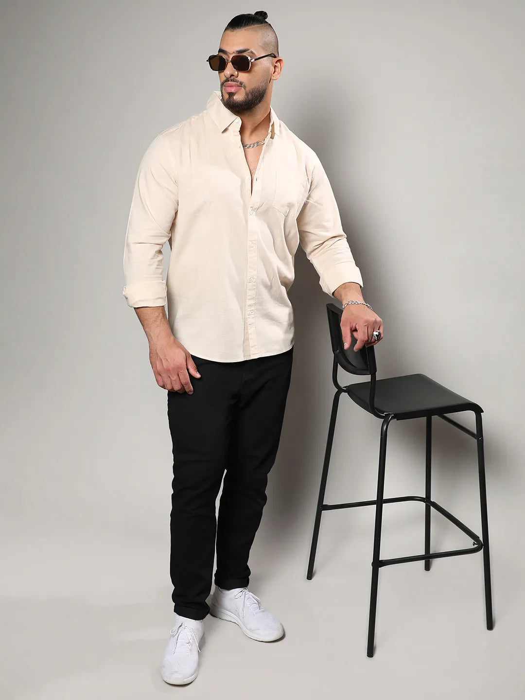 Solid Full Sleeve Casual Shirt