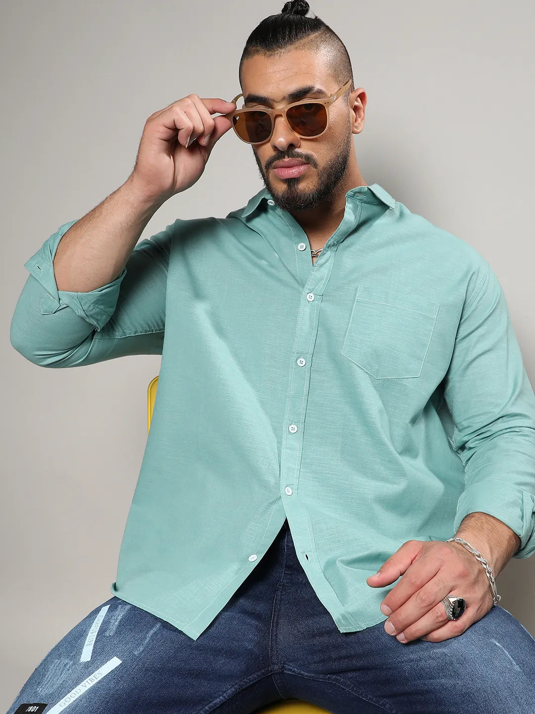 Solid Full Sleeve Casual Shirt