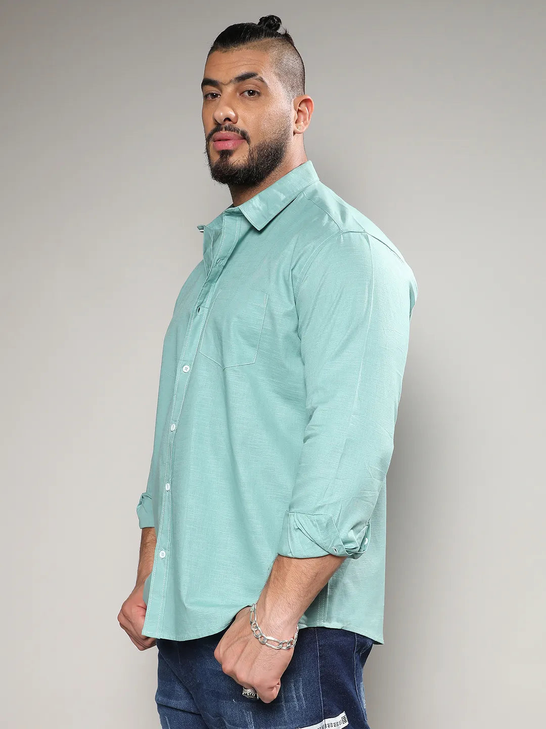 Solid Full Sleeve Casual Shirt