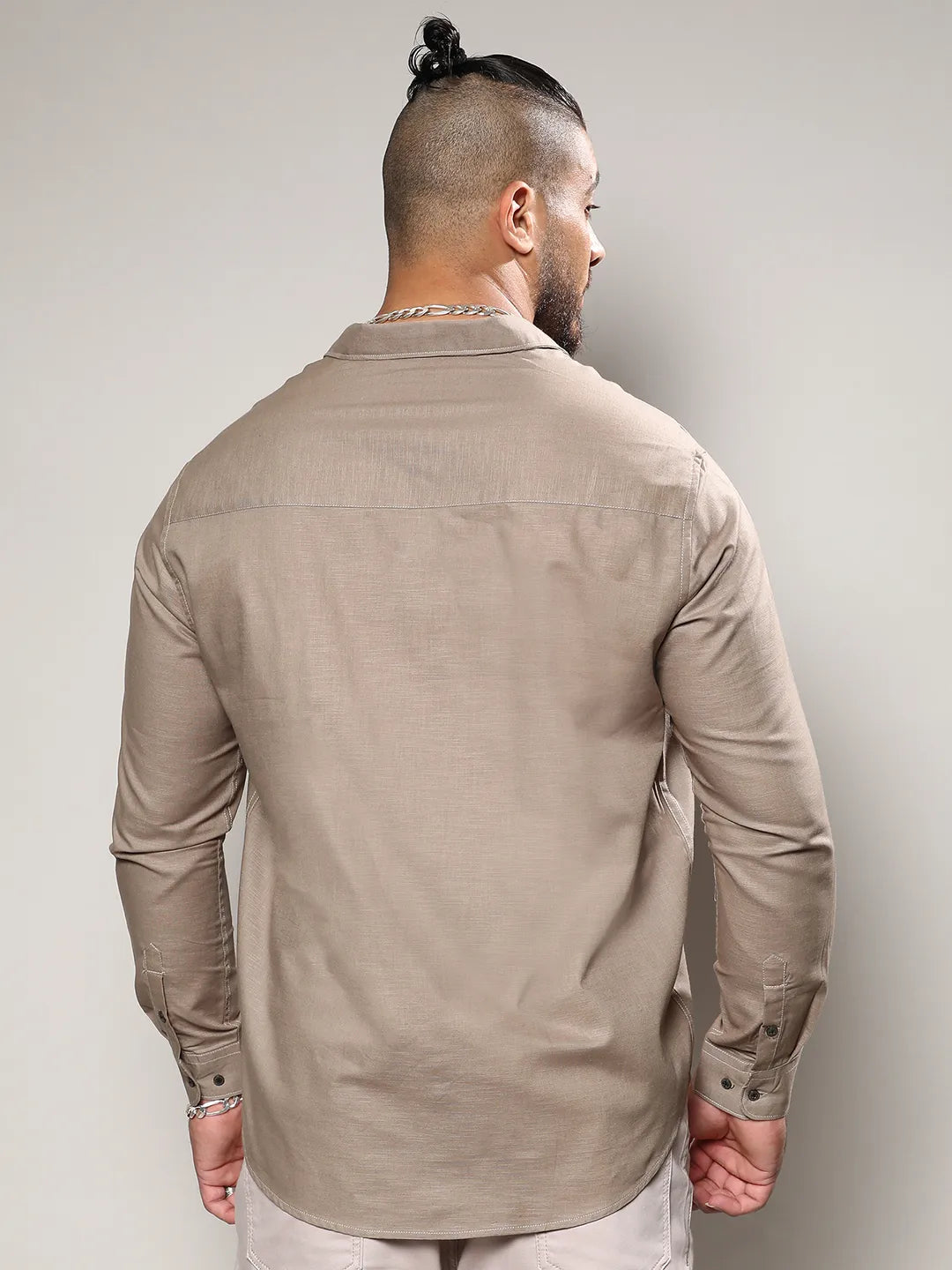 Solid Full Sleeve Casual Shirt