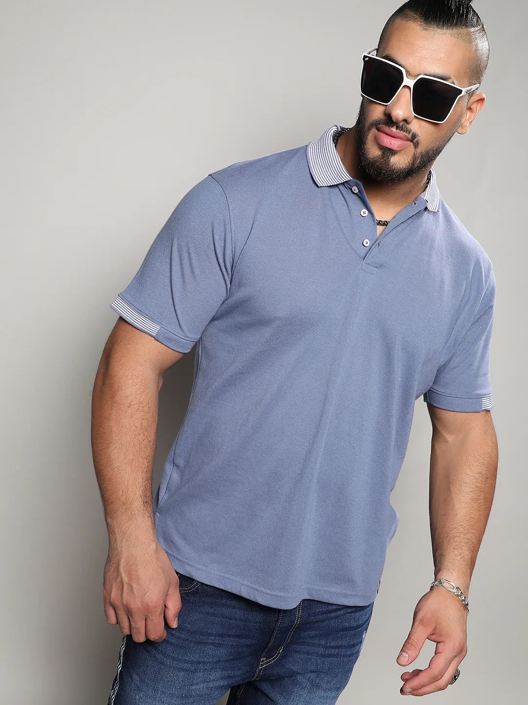 Solid Half Sleeve Casual T-Shirt