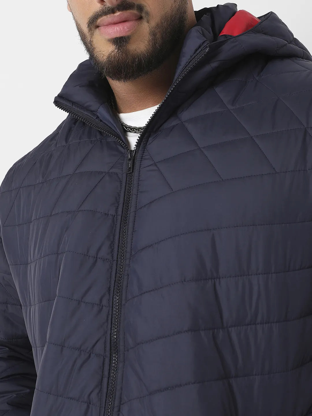 Navy Blue Puffer Jacket