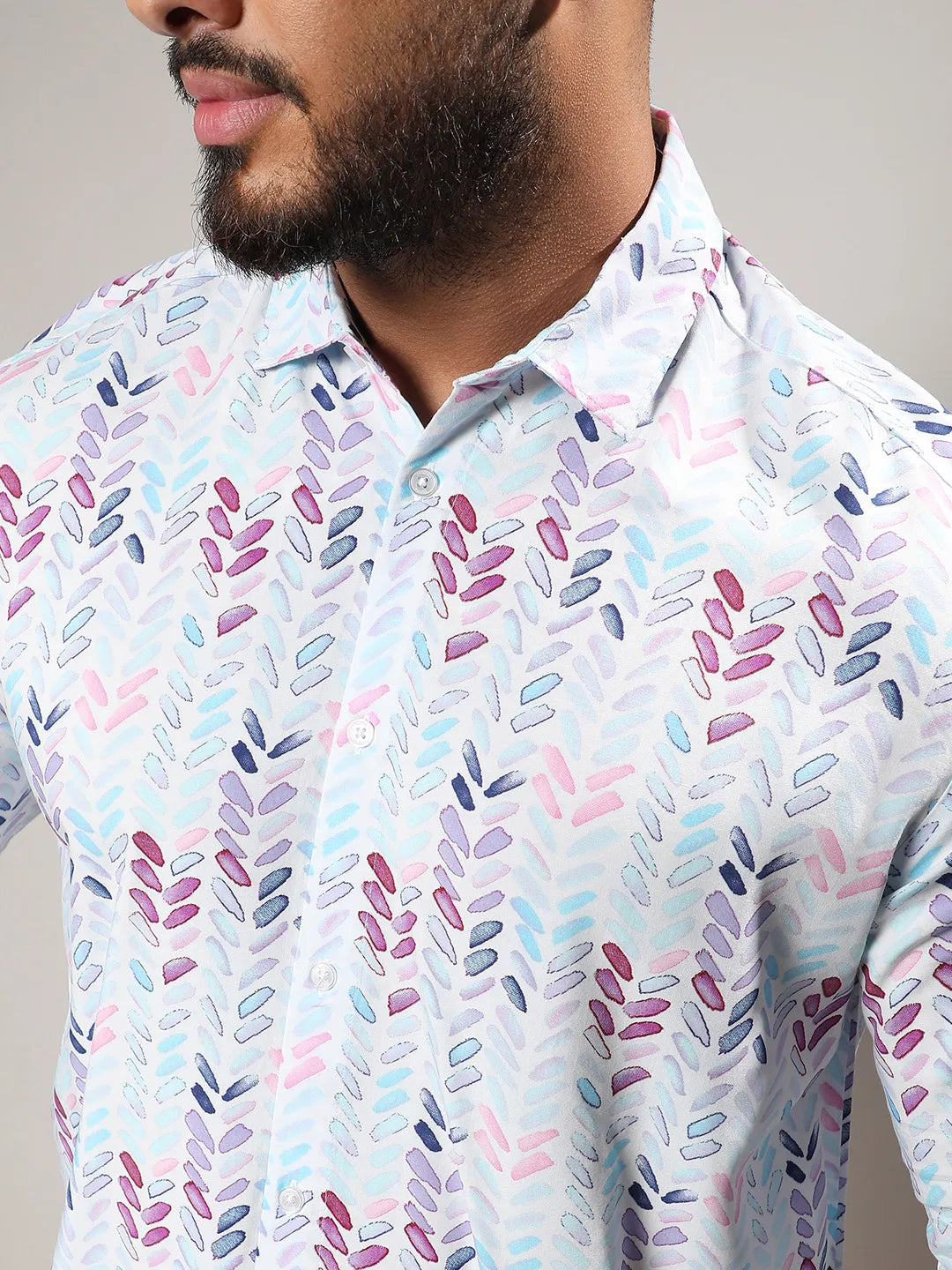 Multicolour Abstract Print Shirt