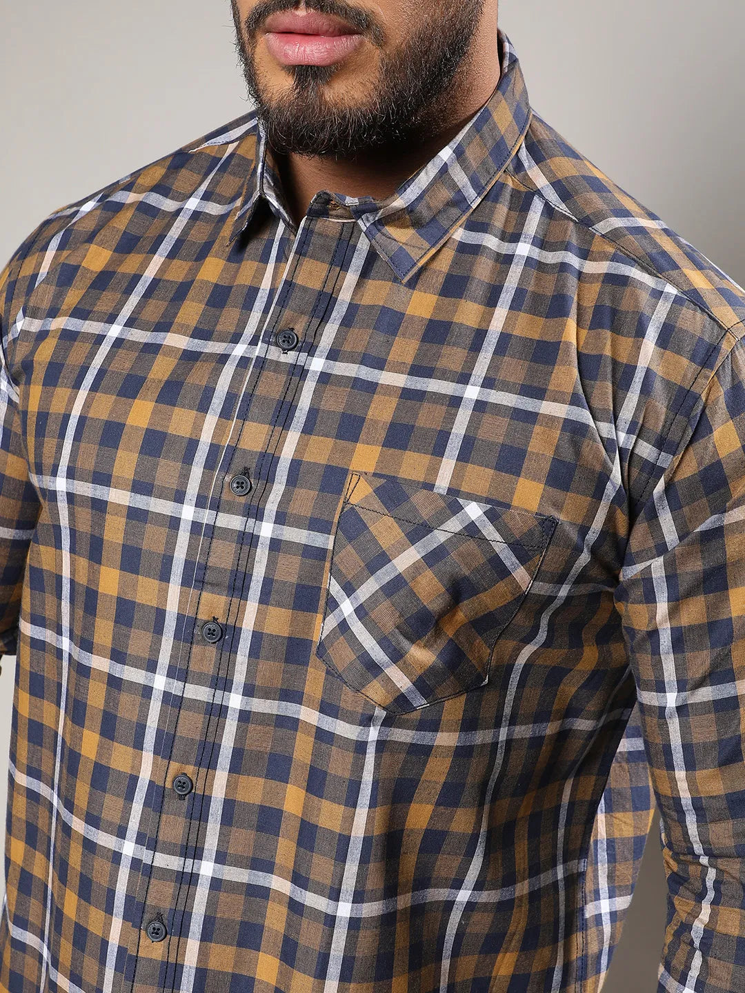 Multicolour Checkered Casual Shirt