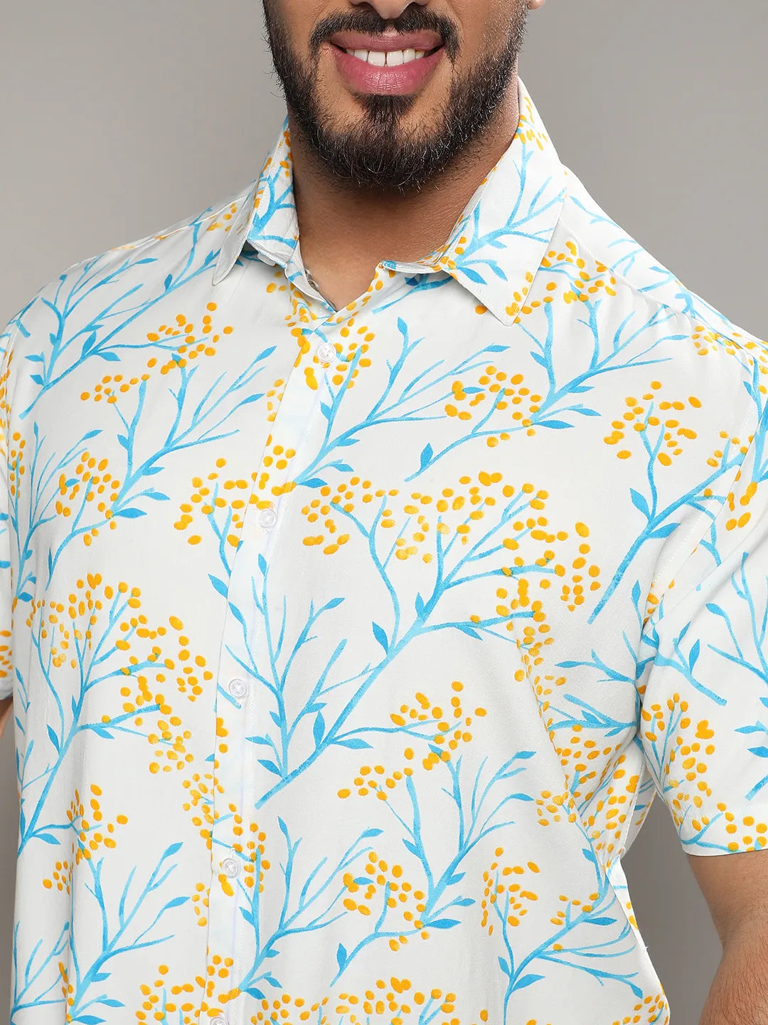 Multicolour Floral Strokes Shirt