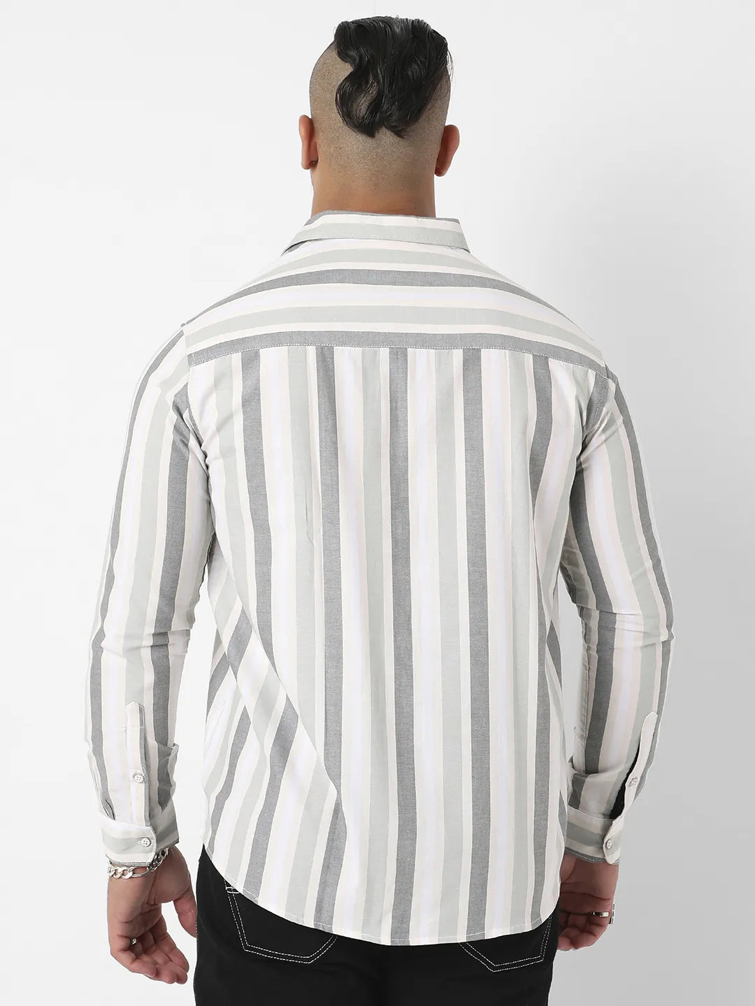 Multitrack Striped Button Up Shirt