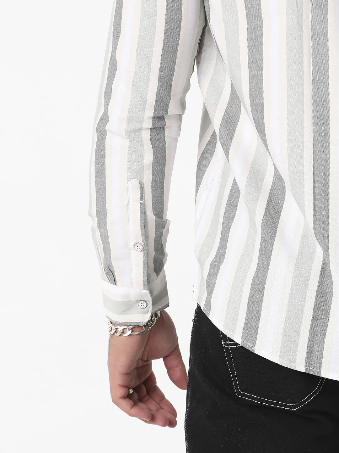 Multitrack Striped Button Up Shirt