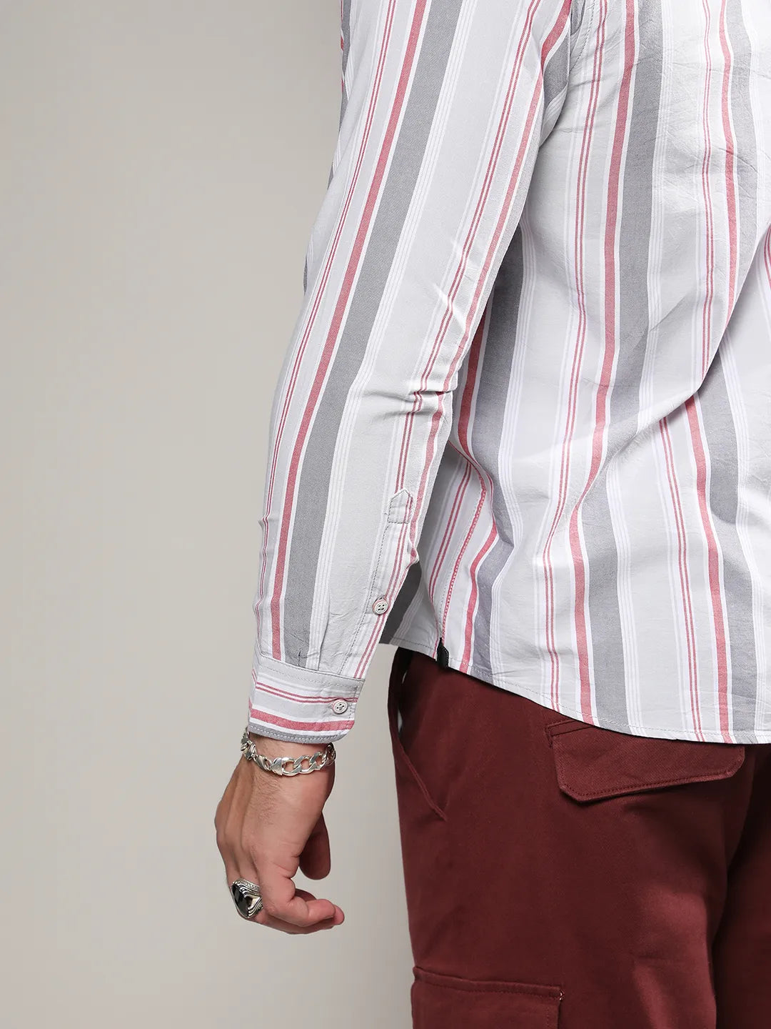 Multitrack Striped Button Up Shirt