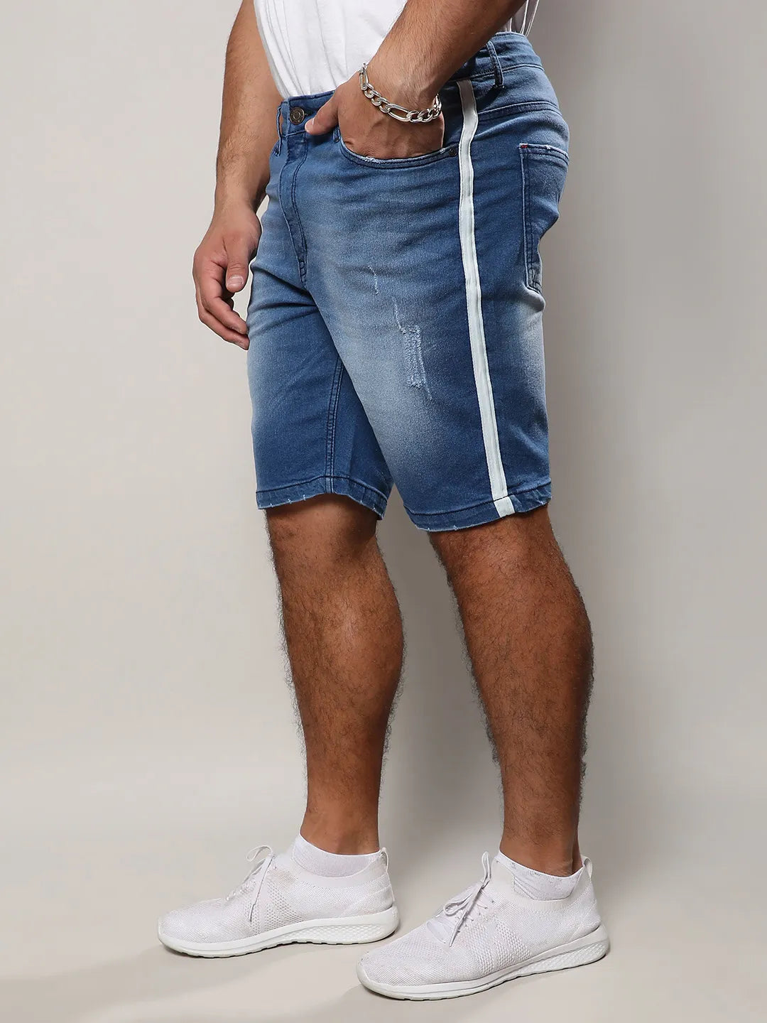 Regular Fit Denim Shorts