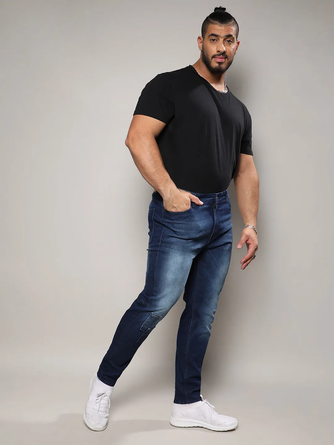 Self Design Stylish Casual Denim Jeans