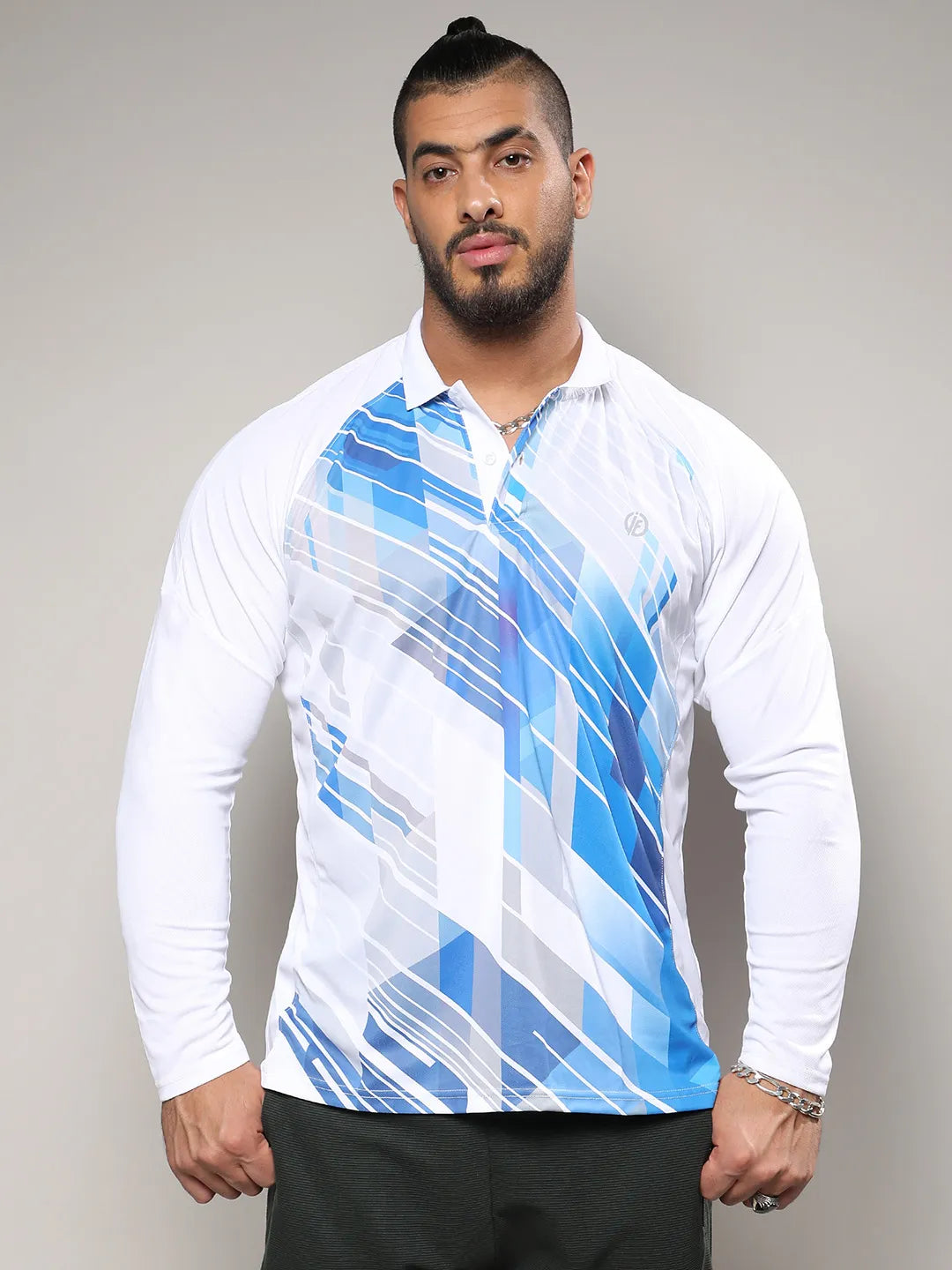 White Graphic Printed Activewear T-Shirt