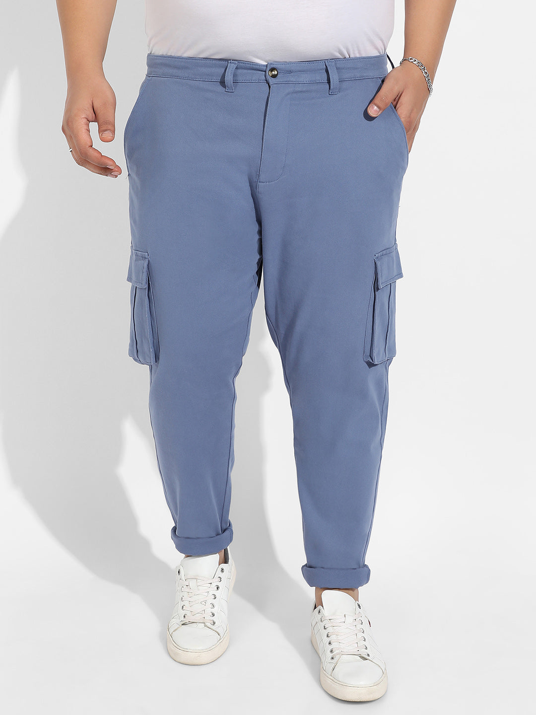 Blue Cargo Trousers