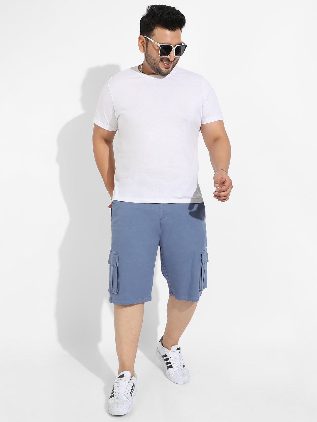 Blue Cargo Shorts