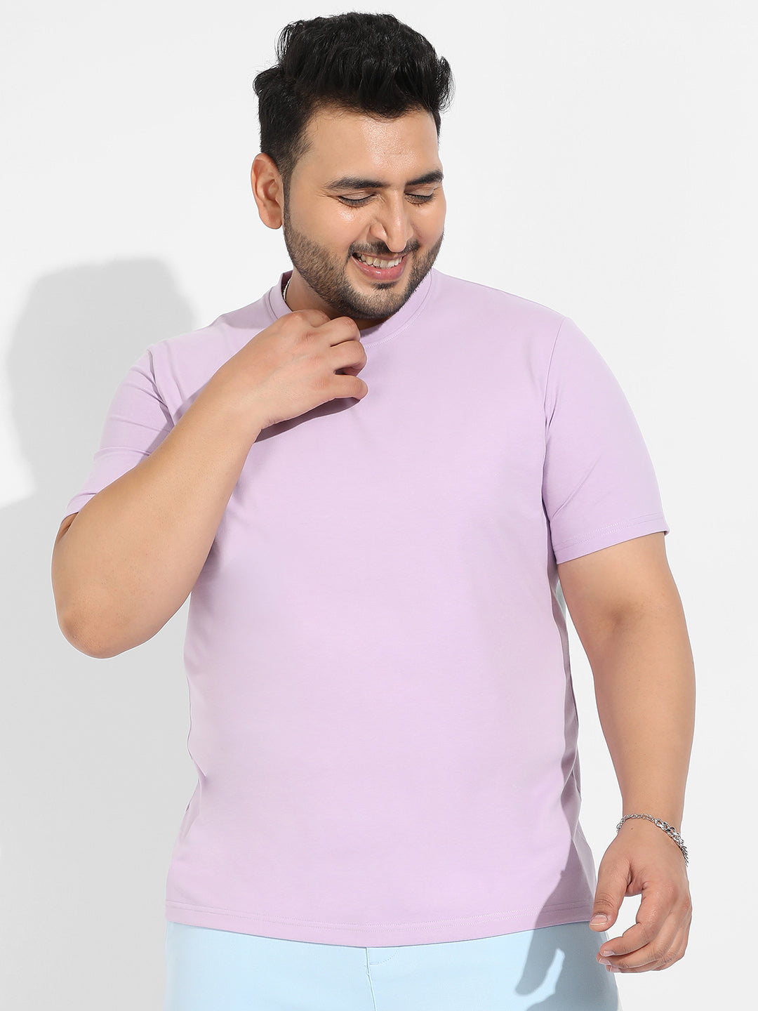 Lilac Basic Regular Fit T-Shirt