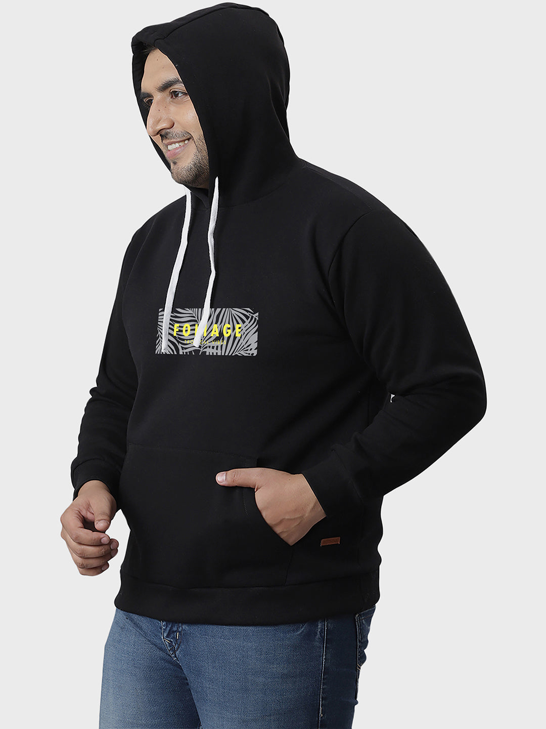 Printed Stylish Casual Winter Hooded Sweatshirt