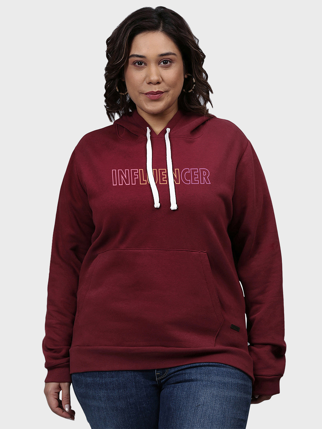Typographic Sweatshirt With Hood