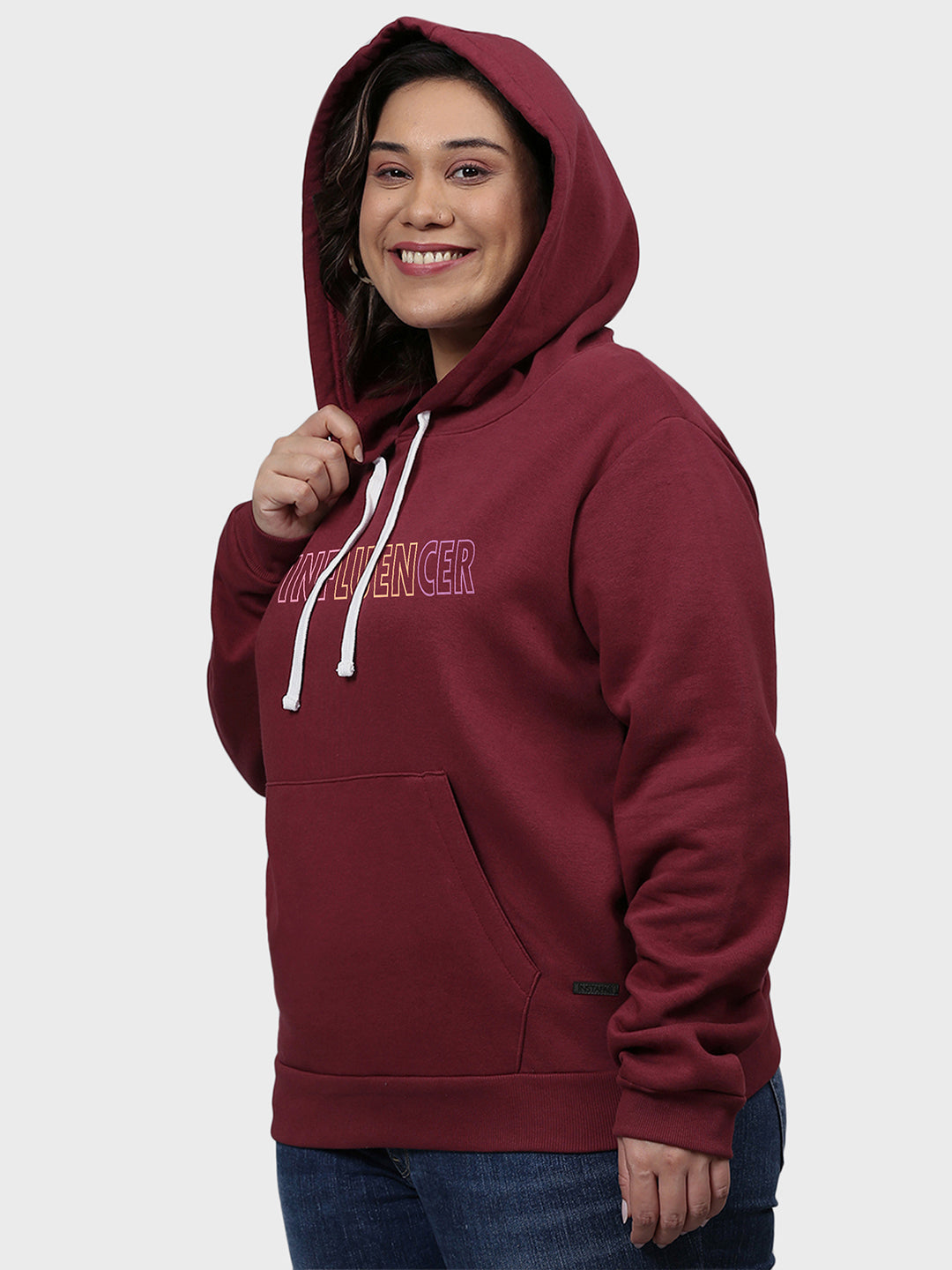 Typographic Sweatshirt With Hood