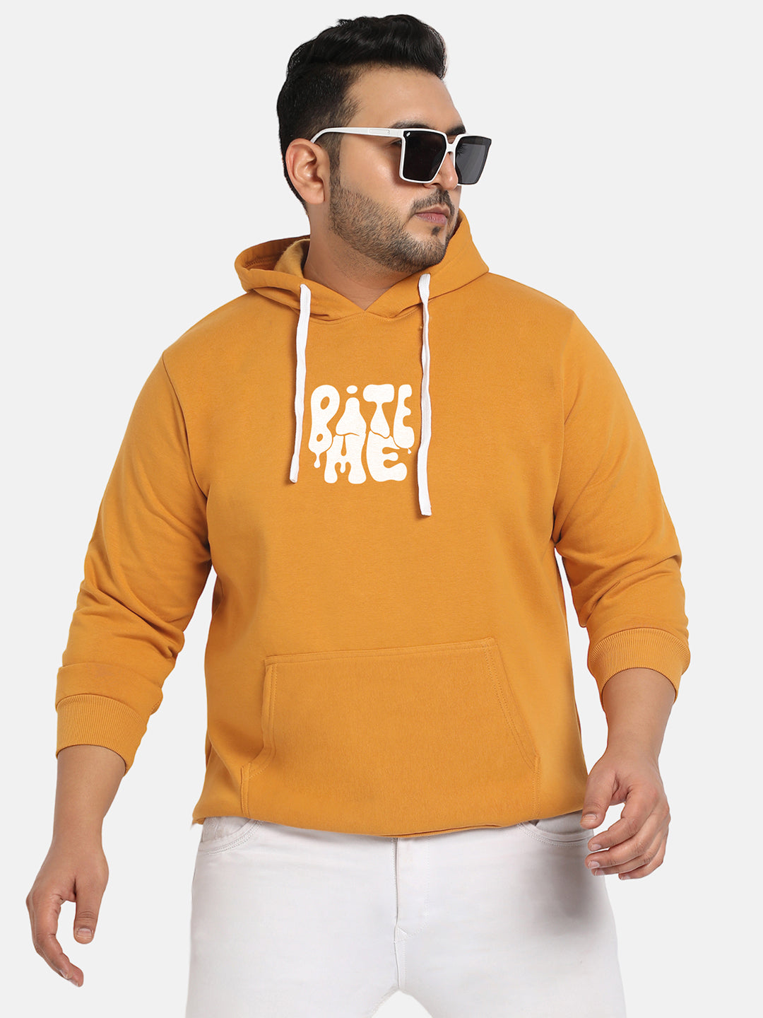 Plus size mustard hoodie best sale