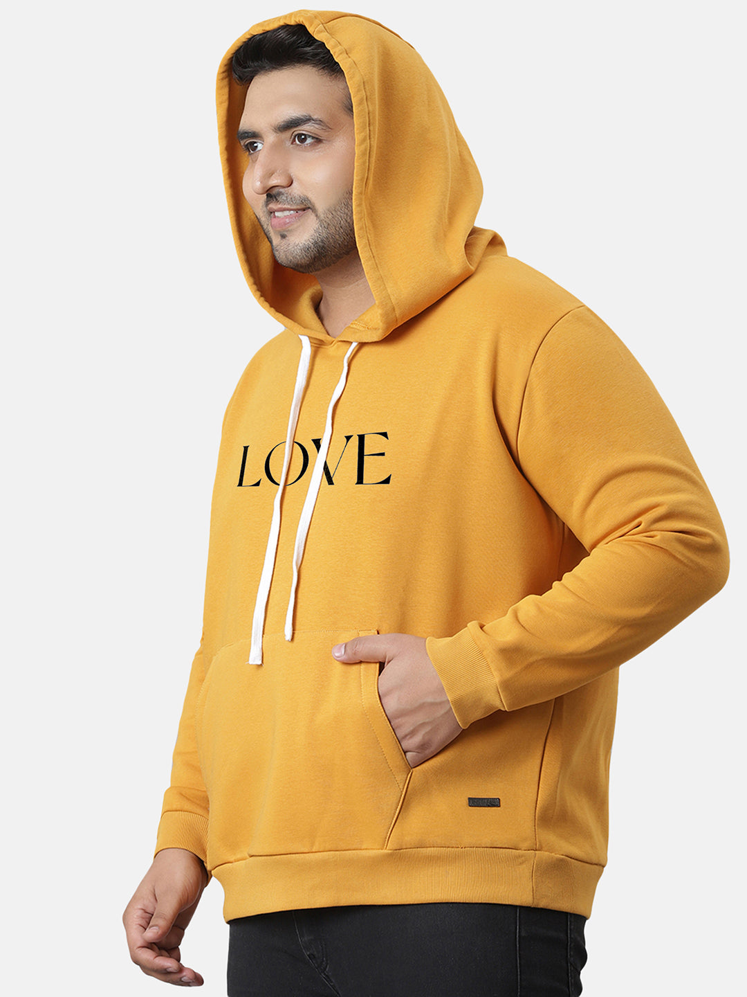 Mustard Yellow Fire Rose Hoodie