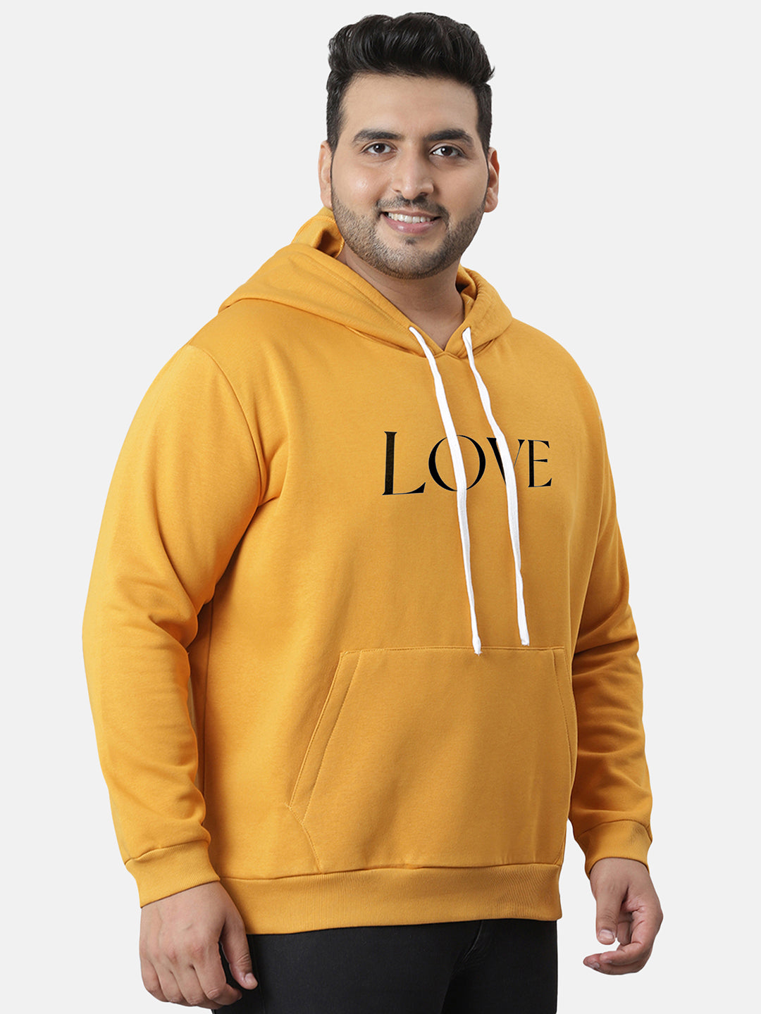 Mustard Yellow Fire Rose Hoodie