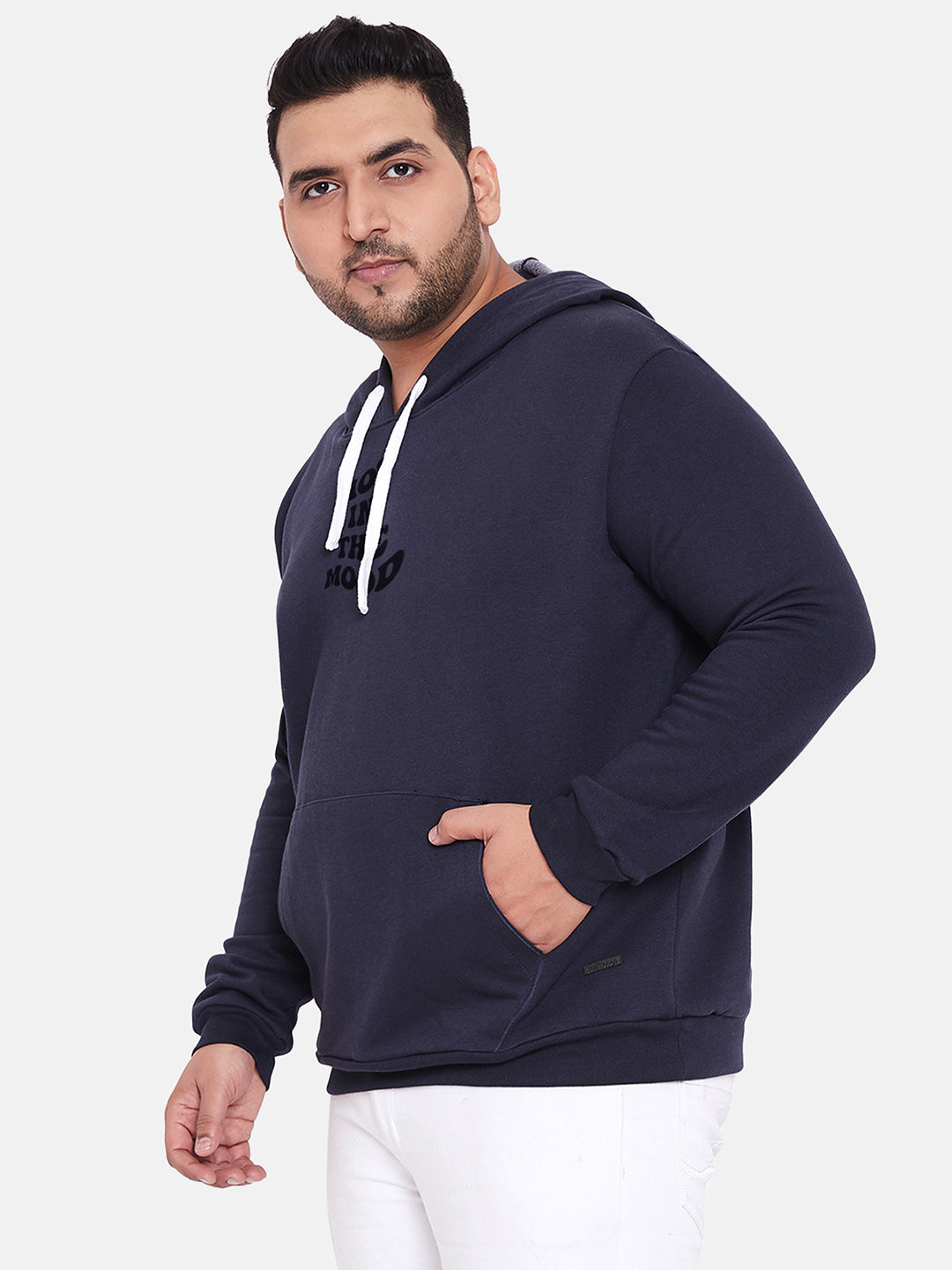 Navy Blue Not In The Mood Hoodie