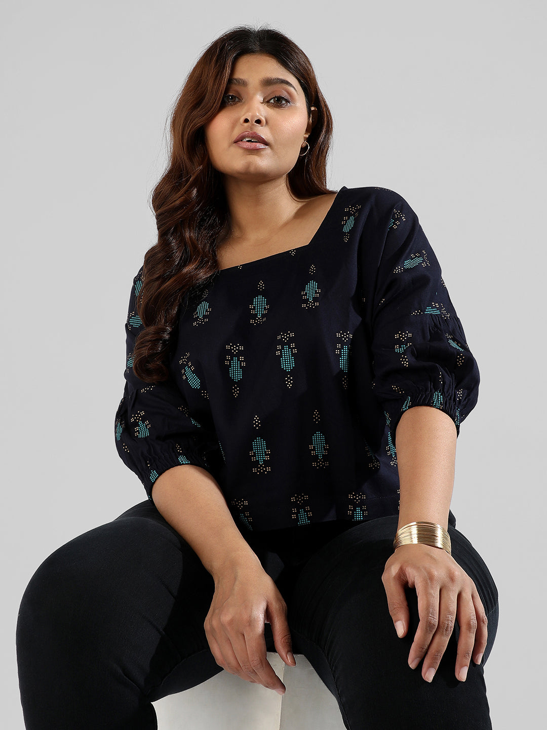 Floral Design Stylish Casual Tops