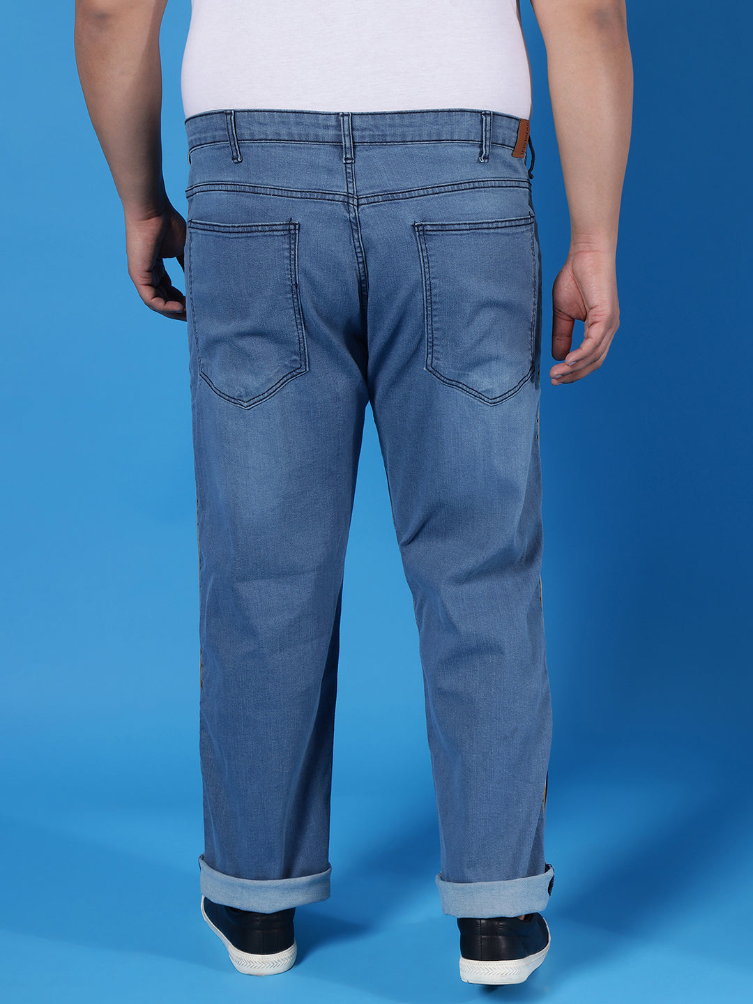 Side Striped Casual Denim Jeans