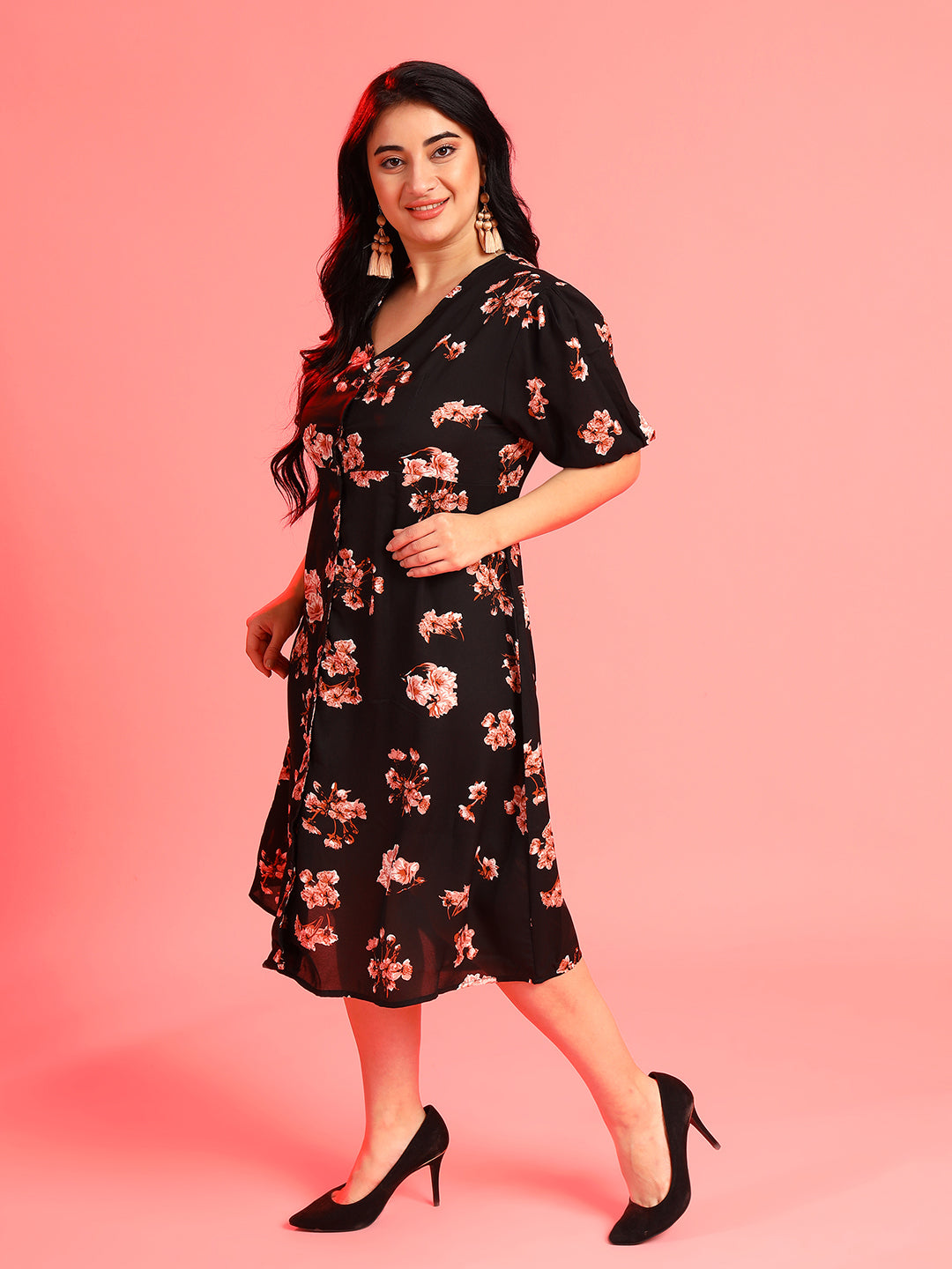 Floral Design Dress