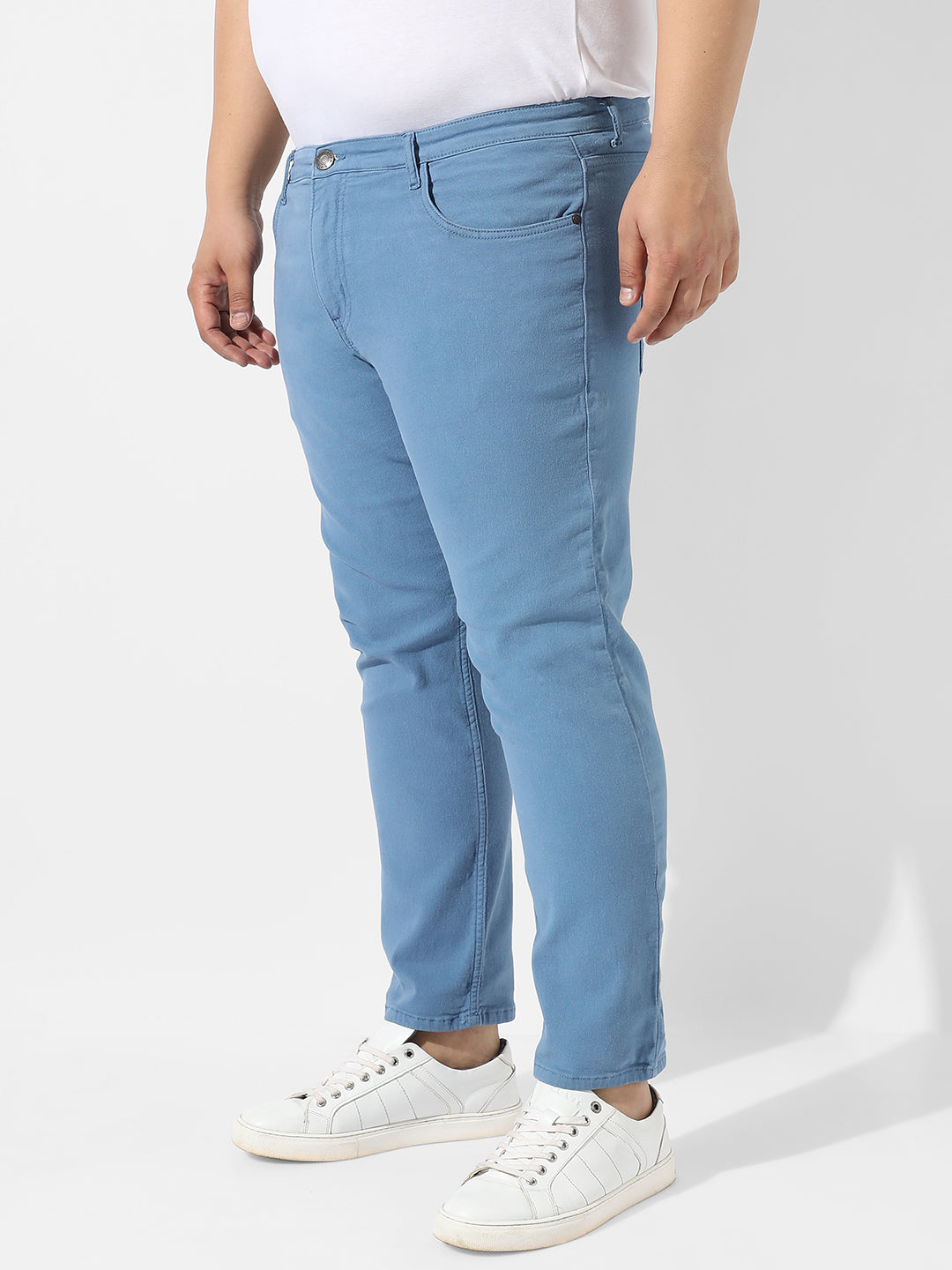 Classic Blue Light-Washed Denim Jeans