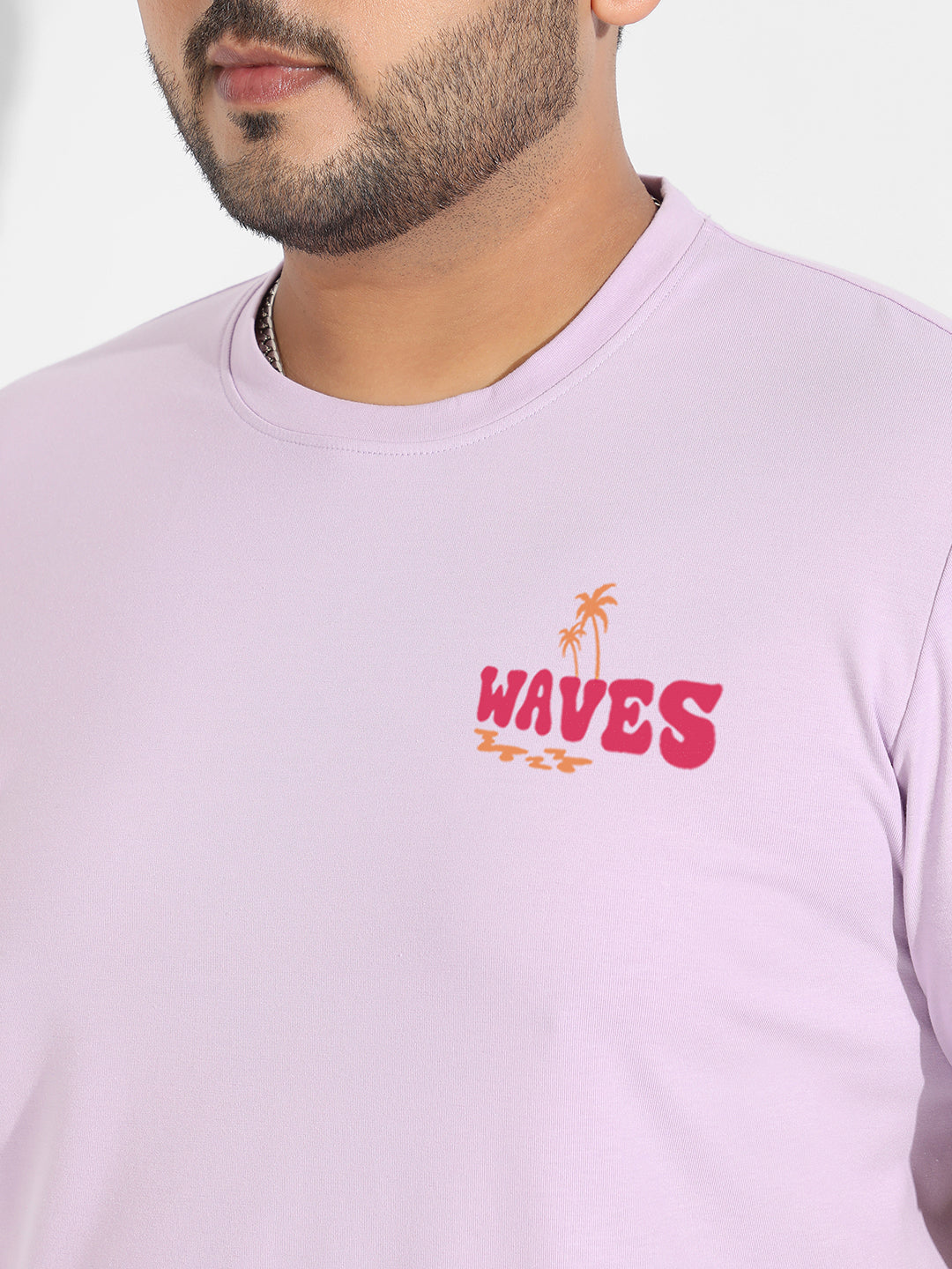 Lilac Happy Waves T-Shirt