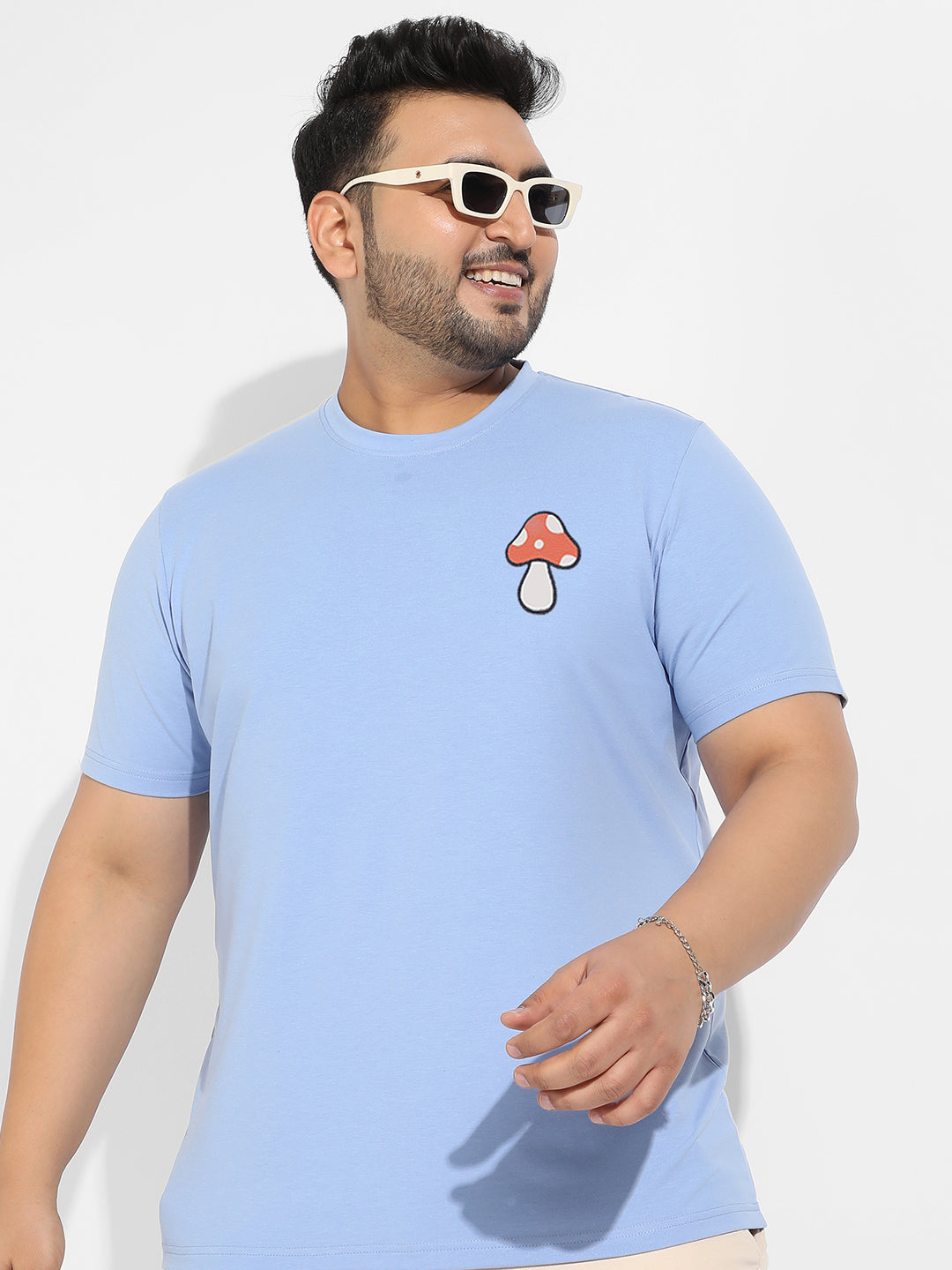 Pastel Blue Mushroom T-Shirt